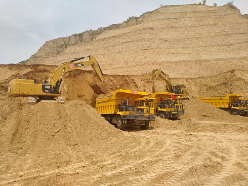Самосвал TL875 - колёсная формула 6х4, грузоподъёмность 60 т