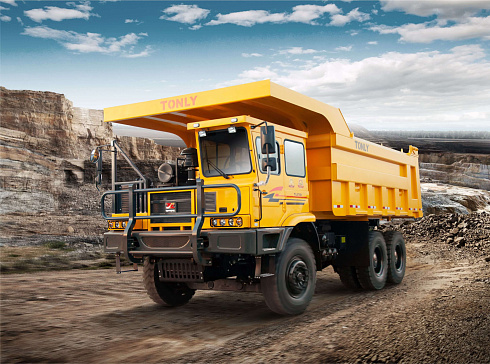 Самосвал TL875 - колёсная формула 6х4, грузоподъёмность 60 т